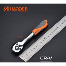 HARDEN Профессиональная рукоятка с трещоткой 1/4 6,3мм
