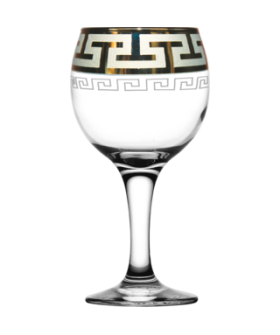 ГУСЬ ХРУСТАЛЬНЫЙ Набор бокалов для вина Греческий узор 260мл. GE03-411