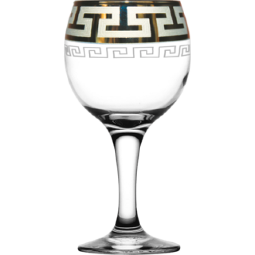 Набор бокалов для вина ГУСЬ ХРУСТАЛЬНЫЙ Греческий узор 260мл. GE03-411
