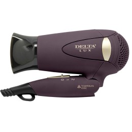 DELTA Фен 1400W LUX DL 0936 коричневый с золотым