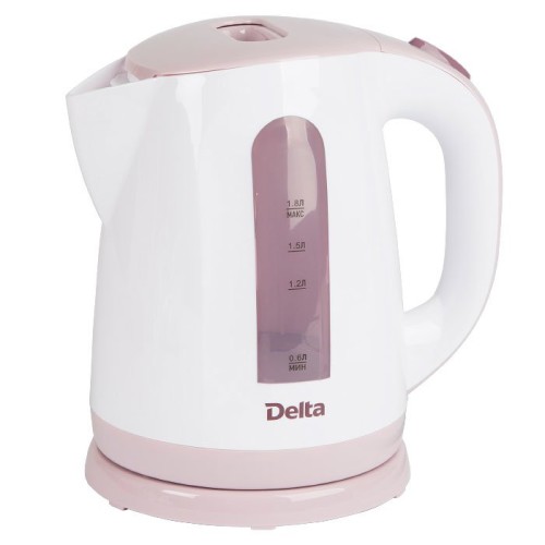 Электрический чайник Delta DL 1326 белый с сиреневым
