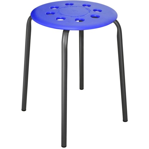 Табурет с пластмассовым сиденьем НИКА ТП01 синий