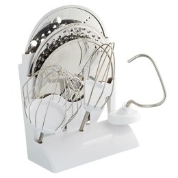 DELTA Кухонный комбайн 800W LUX DL 7500 P белый с бордовым