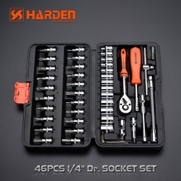 HARDEN Набор головок и бит 1/4  46 пр. 510346