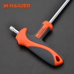 HARDEN Профессиональный T-образный шестигранный ключ звездочка 3.5х75мм 540722