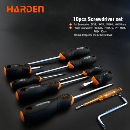 HARDEN Набор профессиональных отверток 10пр. 550395