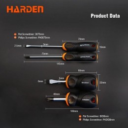 HARDEN Набор профессиональных отверток 10пр. 550395