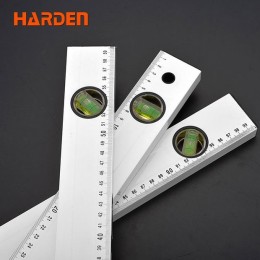 HARDEN Уровень алюминиевый с линейкой 600мм 580525