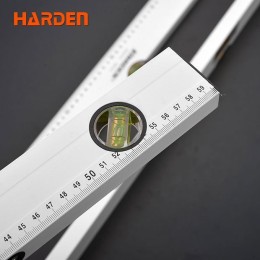 HARDEN Уровень алюминиевый с линейкой 600мм 580525