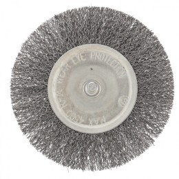 СИБРТЕХ Щетка для дрели 100 мм, плоская со шпилькой 744507