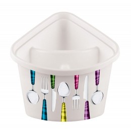 БЫТПЛАСТ Подставка для столовых приборов с декором 4312853 микс