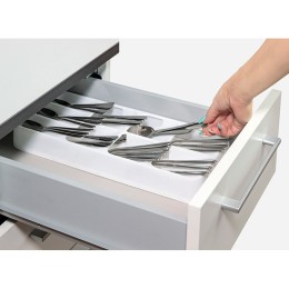 М ПЛАСТИКА Лоток для столовых приборов Компакт М 1141 белый