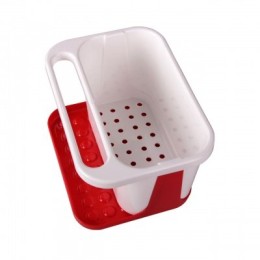 АЛЬТЕРНАТИВА Подставка для моющих средств М 5952 бело-красный