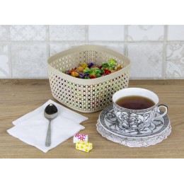 М-ПЛАСТИКА Сухарница Пирула М 1219 белый