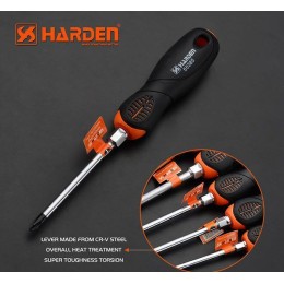 HARDEN Профессиональная усиленная крестовая отвертка PH1x100мм 550384