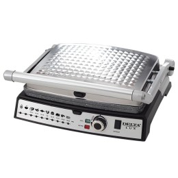 DELTA Пресс - гриль LUX DL 054 cеребристый с черным