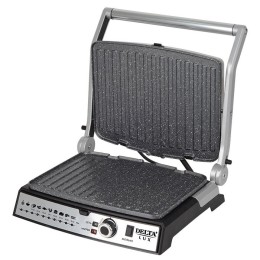DELTA Пресс - гриль LUX DL 054 cеребристый с черным