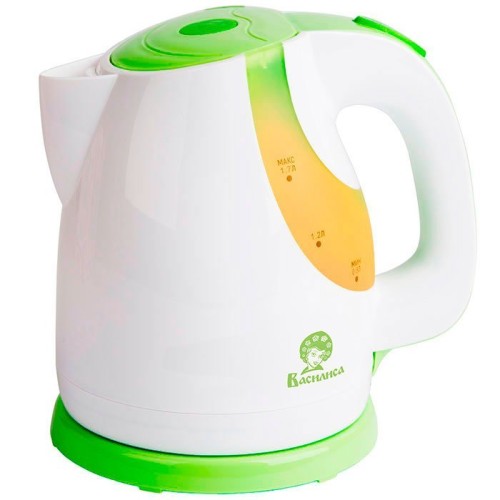 Электрический чайник Василиса Т22 2200 белый с зеленым