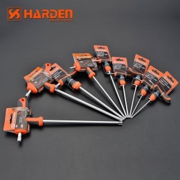 HARDEN Профессиональный T-образный шестигранный ключ звездочка 4х100мм 540723