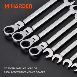 HARDEN Ключ комбинированный профессиональный с трещеткой 13мм 540206