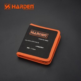 HARDEN Набор профессиональных пробойников в футляре 12пр 610848