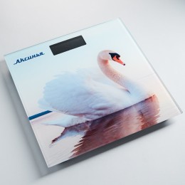 АКСИНЬЯ Весы напольные электронные Белый лебедь КС 6010