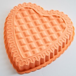 ALPENKOK Форма 23,5Х23 см Сердце рифленое AK 6104 S