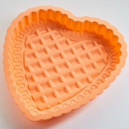 ALPENKOK Форма 23,5Х23 см Сердце рифленое AK 6104 S