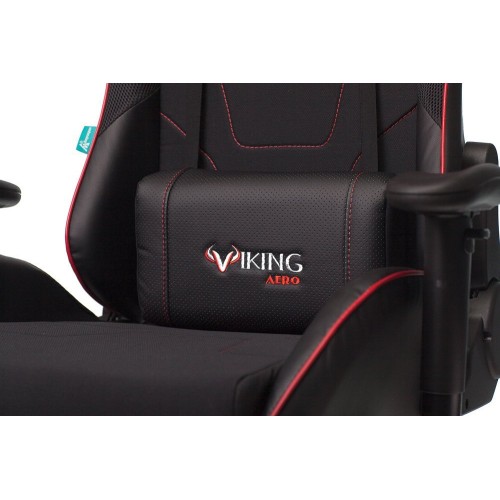 Кресло игровое Бюрократ VIKING 4 AERO RED две подушки черный/красный искусст. кожа/ткань 1197915