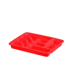 ЭЛЬФПЛАСТ Лоток для столовых приборов 33х26см 087 микс