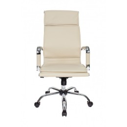 Бюрократ Кресло руководителя CH-993/ivory слоновая кость искусственная кожа крестовина хром 664066