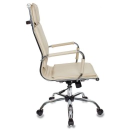 Бюрократ Кресло руководителя CH-993/ivory слоновая кость искусственная кожа крестовина хром 664066