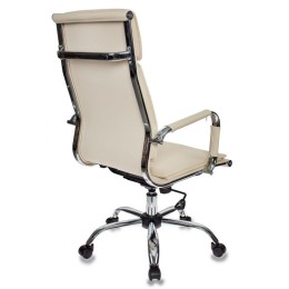 Бюрократ Кресло руководителя CH-993/ivory слоновая кость искусственная кожа крестовина хром 664066