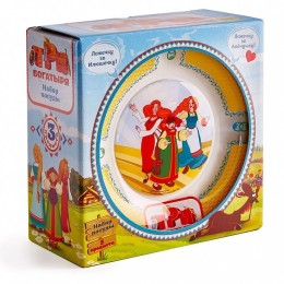 DELTA Набор посуды д/завтрака 3 пр. Три богатыря. Царевны КРС 844