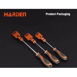 HARDEN Профессиональная шестигранная отвертка звездочка из стали S2 T15 3.5x75мм 550463