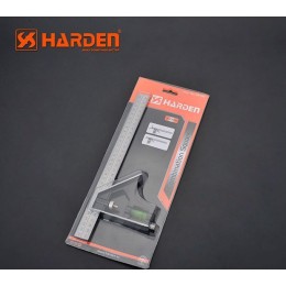 HARDEN Линейка угольник с уровнем 300мм 580720