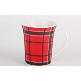 КОРАЛЛ Кружка 325мл. Шотландка красная GJ008-SHP