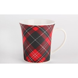 КОРАЛЛ Кружка 325мл. Шотландка красная GJ008-SHP