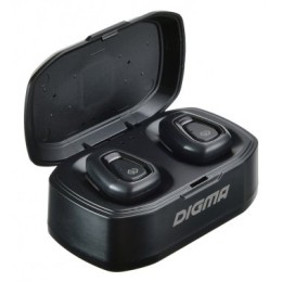 DIGMA Гарнитура вкладыши TWS 01 черный беспроводные bluetooth