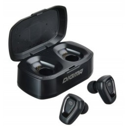 DIGMA Гарнитура вкладыши TWS 01 черный беспроводные bluetooth