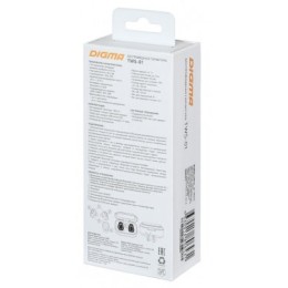 DIGMA Гарнитура вкладыши TWS 01 черный беспроводные bluetooth