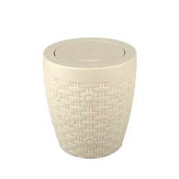 АЛЬТЕРНАТИВА Контейнер для мусора 1,5 л. Плетенка М 2113 слоновая кость