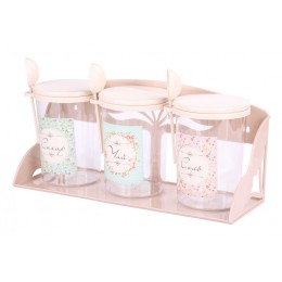 АЛЬТЕРНАТИВА Набор ёмкостей на полке 1,0 л. Ассорти М 1180 микс