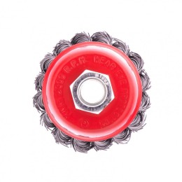 Matrix Щетка для УШМ, 75 мм, М14, чашка, крученая проволока 0,5 мм 74624