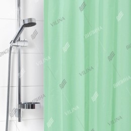 VILINA Занавес для ванной комнаты 180 x 180 см 6671 зеленый