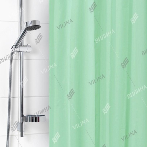Занавес для ванной комнаты 180 x 180 см VILINA 6671 зеленый