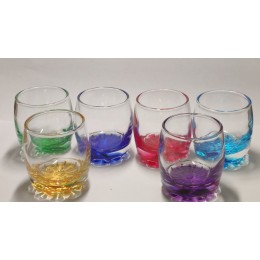 PASABAHCE Набор стопок для водки SYLVANA 80мл (6пр.) 42244 радуга