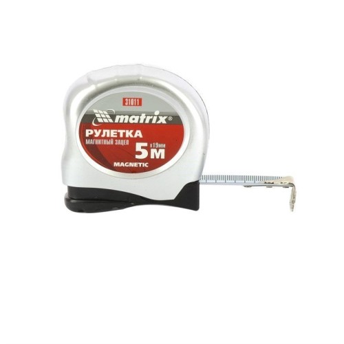 Рулетка Matrix Magnetic, 5 м х 19 мм, магнитный зацеп 31011