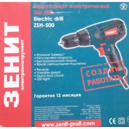 Зенит Сетевой шуруповерт ЗШ-500