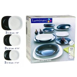 LUMINARC Набор столовый 18 пр. Carine Black&White D 2380 /N 1489